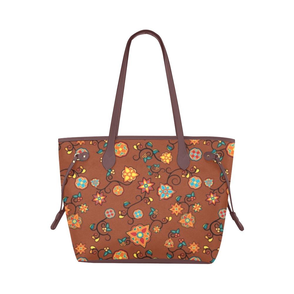 Fire Bloom Shade Clover Canvas Tote Bag (Model 1661) Clover Canvas Tote Bag (1661) e-joyer 