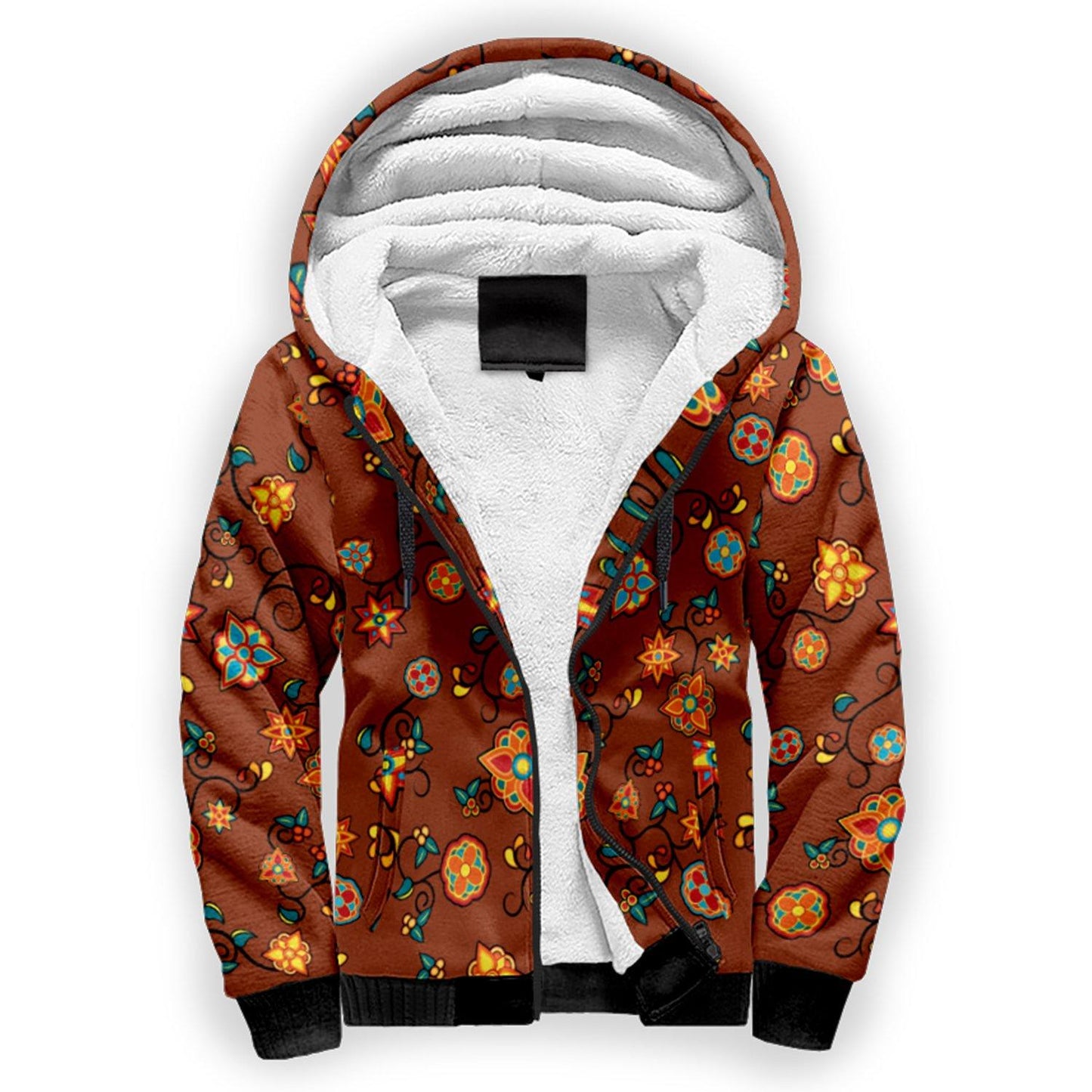Fire Bloom Shade Sherpa Hoodie hoodie Herman 