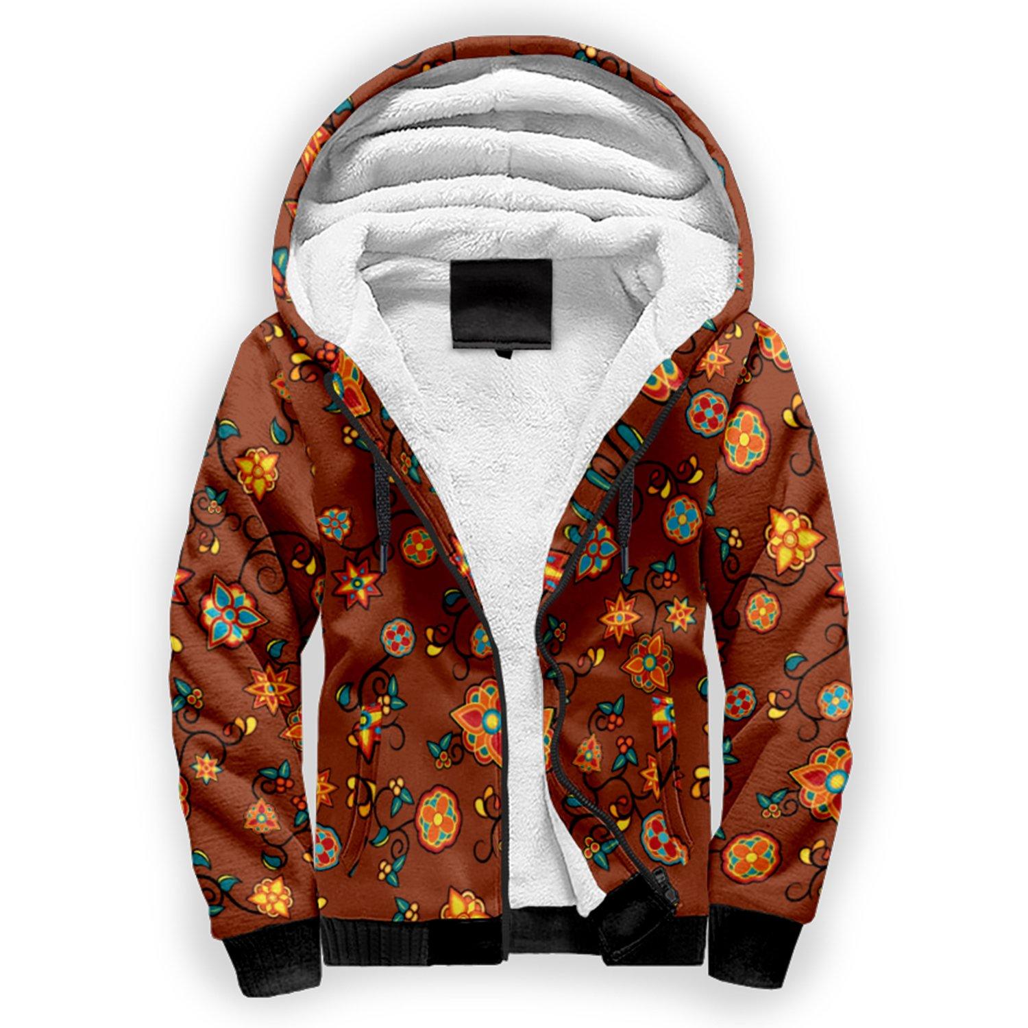 Fire Bloom Shade Sherpa Hoodie hoodie Herman 