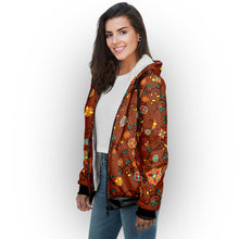 Load image into Gallery viewer, Fire Bloom Shade Sherpa Hoodie hoodie Herman 
