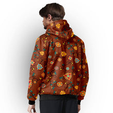 Load image into Gallery viewer, Fire Bloom Shade Sherpa Hoodie hoodie Herman 
