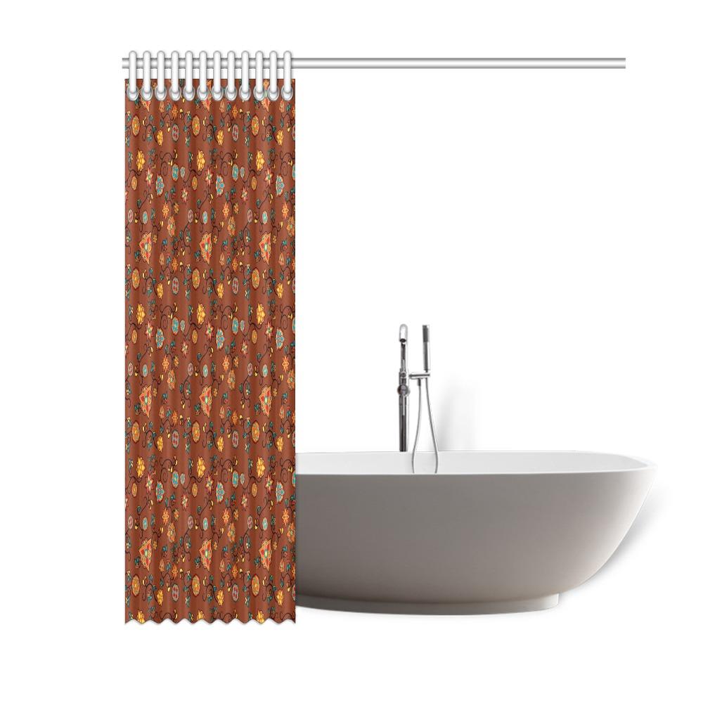 Fire Bloom Shade Shower Curtain 60"x72" Shower Curtain 60"x72" e-joyer 