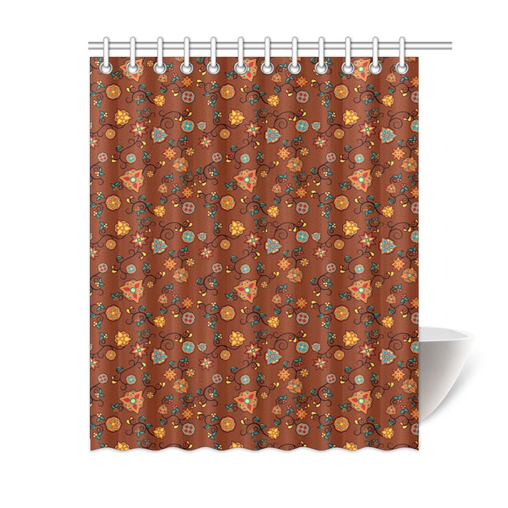 Fire Bloom Shade Shower Curtain 60"x72" Shower Curtain 60"x72" e-joyer 