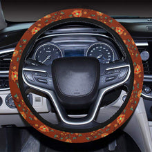 Load image into Gallery viewer, Fire Bloom Shade Steering Wheel Cover with Elastic Edge Steering Wheel Cover with Elastic Edge e-joyer 
