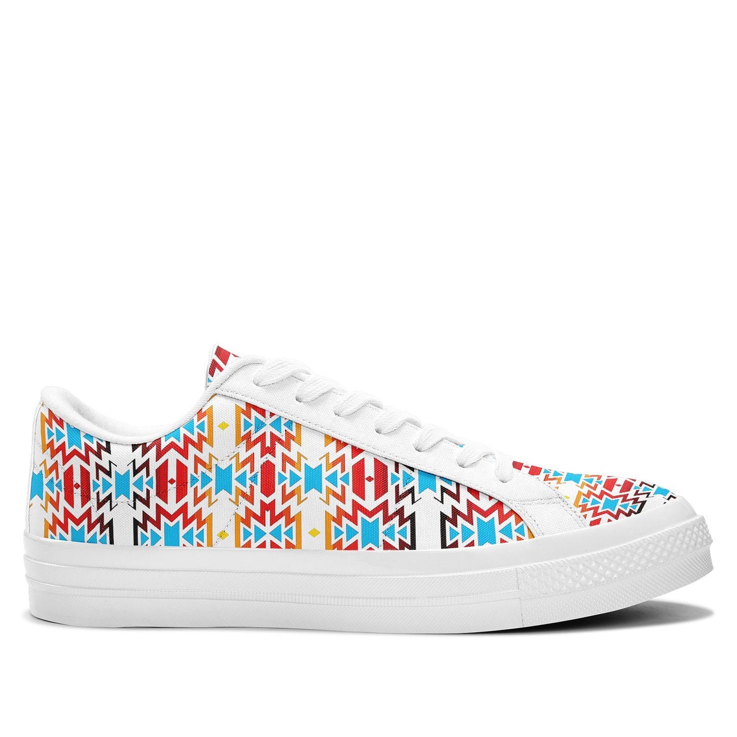 Fire Colors and Sky Aapisi Low Top Canvas Shoes White Sole 49 Dzine 