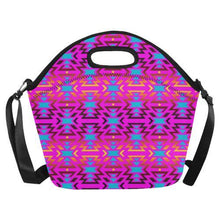 Load image into Gallery viewer, Fire Colors and Sky Cotton Candy Neoprene Lunch Bag/Large (Model 1669) Neoprene Lunch Bag/Large (1669) e-joyer 
