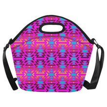 Load image into Gallery viewer, Fire Colors and Sky Cotton Candy Neoprene Lunch Bag/Large (Model 1669) Neoprene Lunch Bag/Large (1669) e-joyer 
