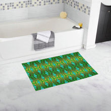 Load image into Gallery viewer, Fire Colors and Sky Green Bath Rug 16&#39;&#39;x 28&#39;&#39; Bath Rug 16&#39;&#39;x 28&#39;&#39; e-joyer 
