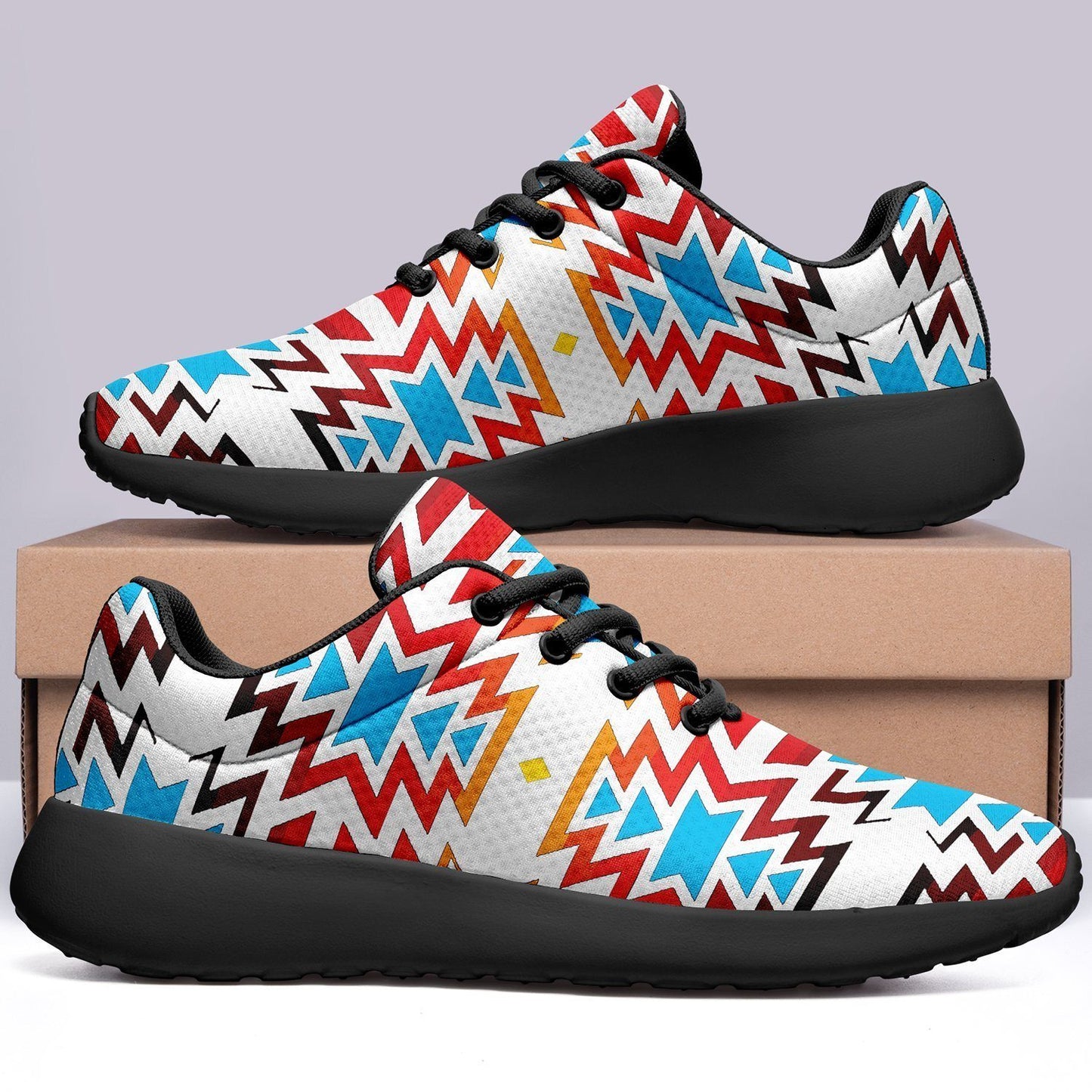 Fire Colors and Sky Ikkaayi Sport Sneakers 49 Dzine 