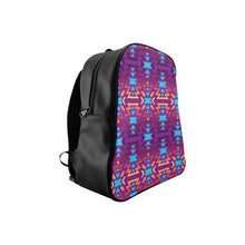 Load image into Gallery viewer, Fire Colors and Sky Moon Shadow School Backpack (Model 1601)(Small) School Backpacks/Small (1601) e-joyer 
