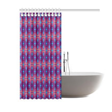 Load image into Gallery viewer, Fire Colors and Sky Moon Shadow Shower Curtain 60&quot;x72&quot; Shower Curtain 60&quot;x72&quot; e-joyer 
