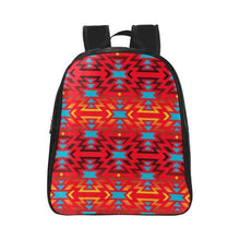 Load image into Gallery viewer, Fire Colors and Sky Sierra School Backpack (Model 1601)(Small) School Backpacks/Small (1601) e-joyer 
