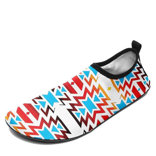 Fire Colors and Sky Sockamoccs Slip On Shoes 49 Dzine 