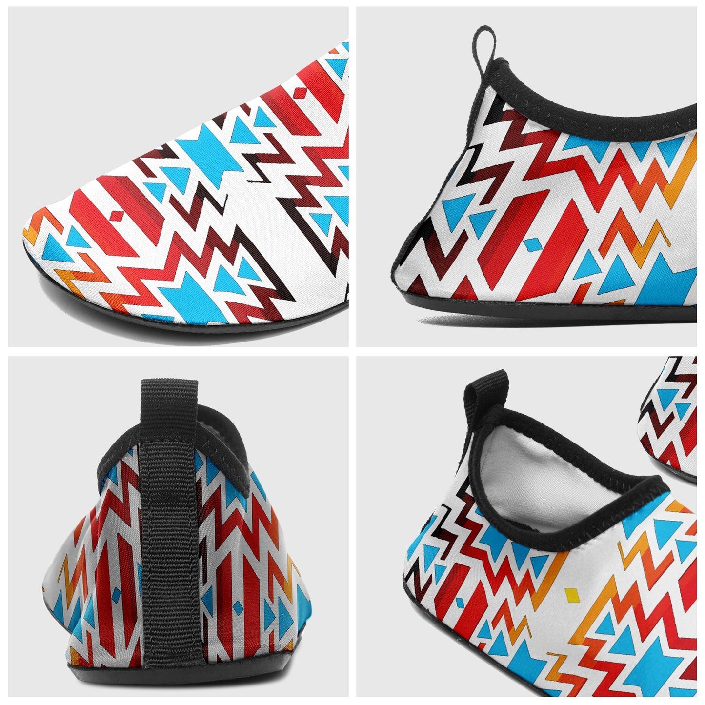 Fire Colors and Sky Sockamoccs Slip On Shoes 49 Dzine 