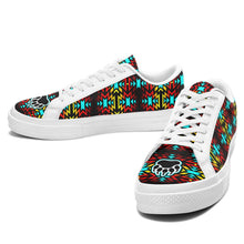 Load image into Gallery viewer, Fire Colors and Turquoise Bearpaw Aapisi Low Top Canvas Shoes White Sole 49 Dzine 
