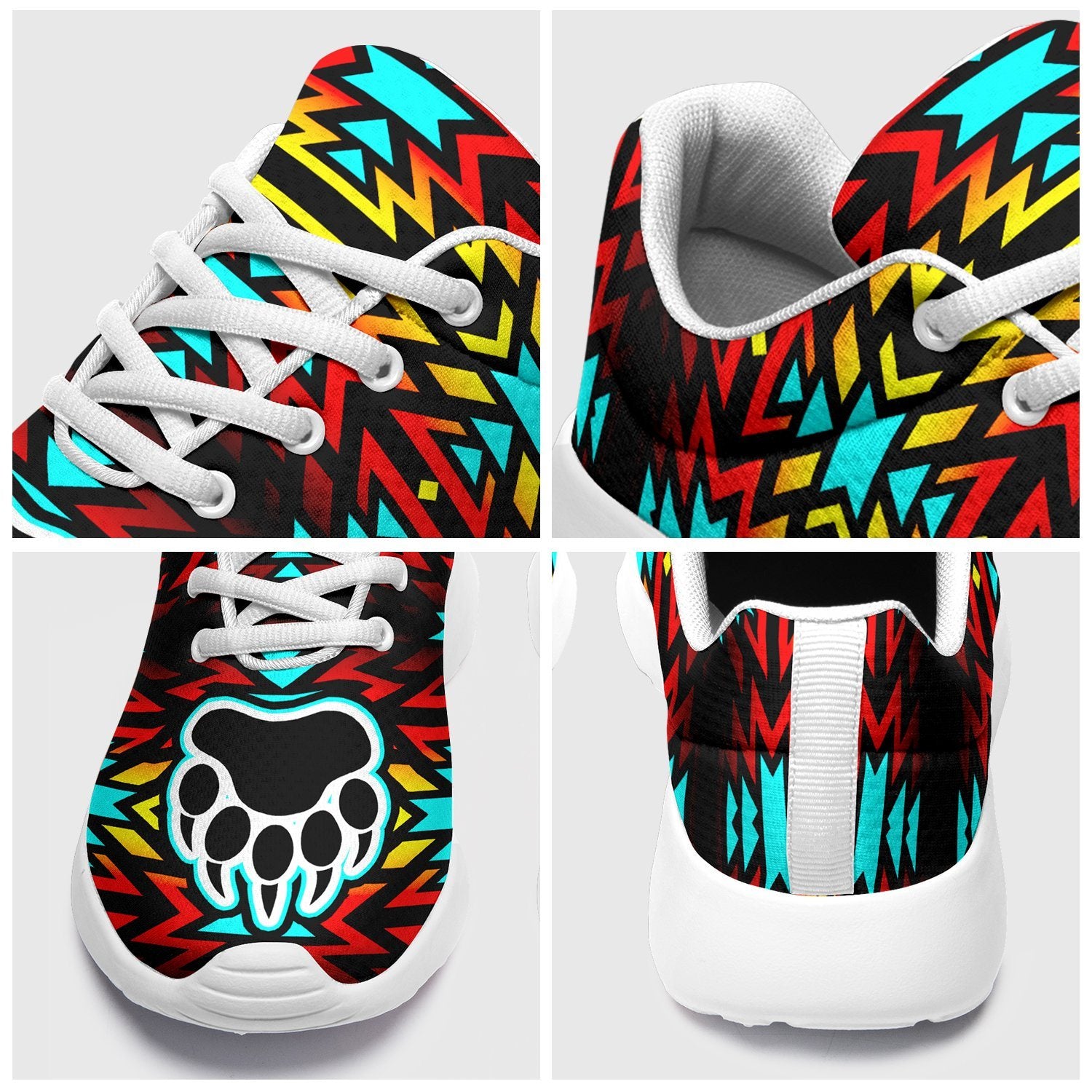 Fire Colors and Turquoise Bearpaw Ikkaayi Sport Sneakers 49 Dzine 