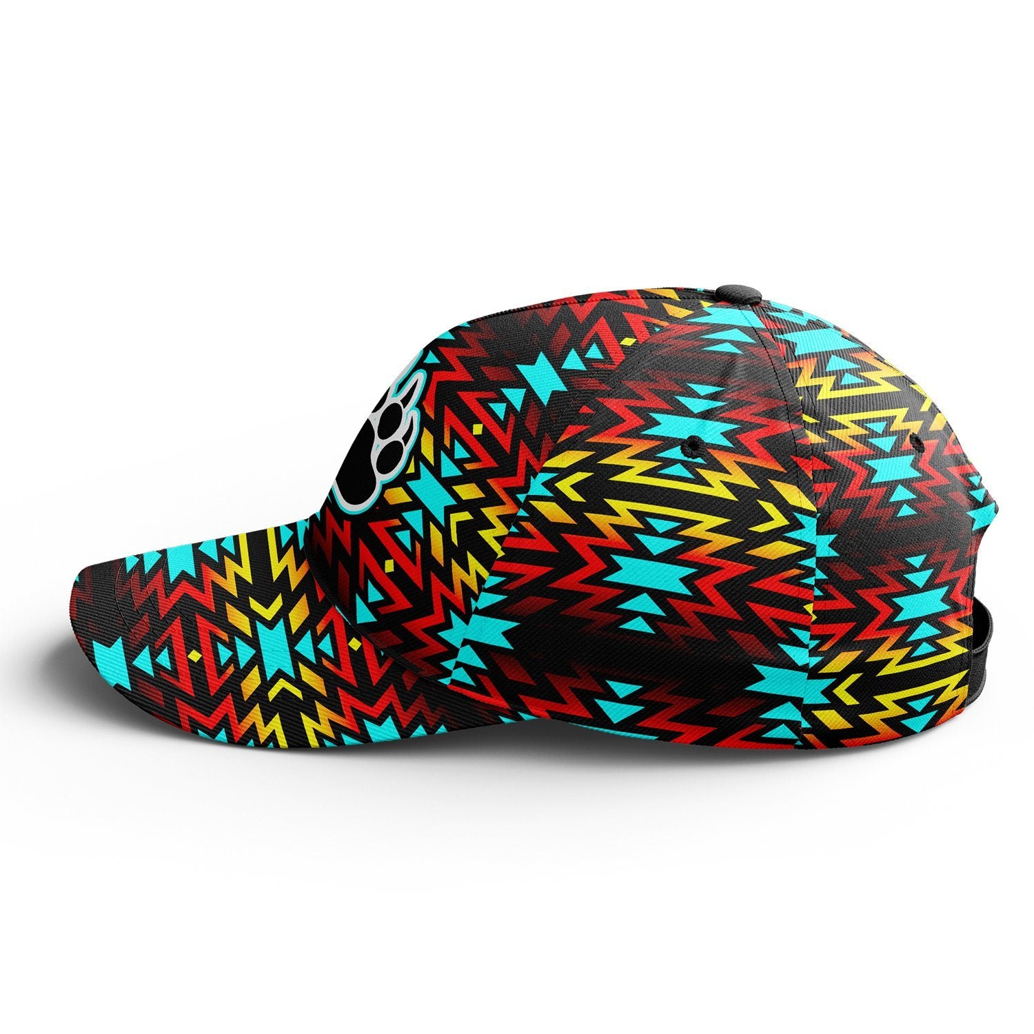 Fire Colors and Turquoise Bearpaw Snapback Hat hat Herman 