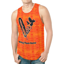 Load image into Gallery viewer, Fire Colors and Turquoise Bring Them Home New All Over Print Tank Top for Men (Model T46) New All Over Print Tank Top for Men (T46) e-joyer 

