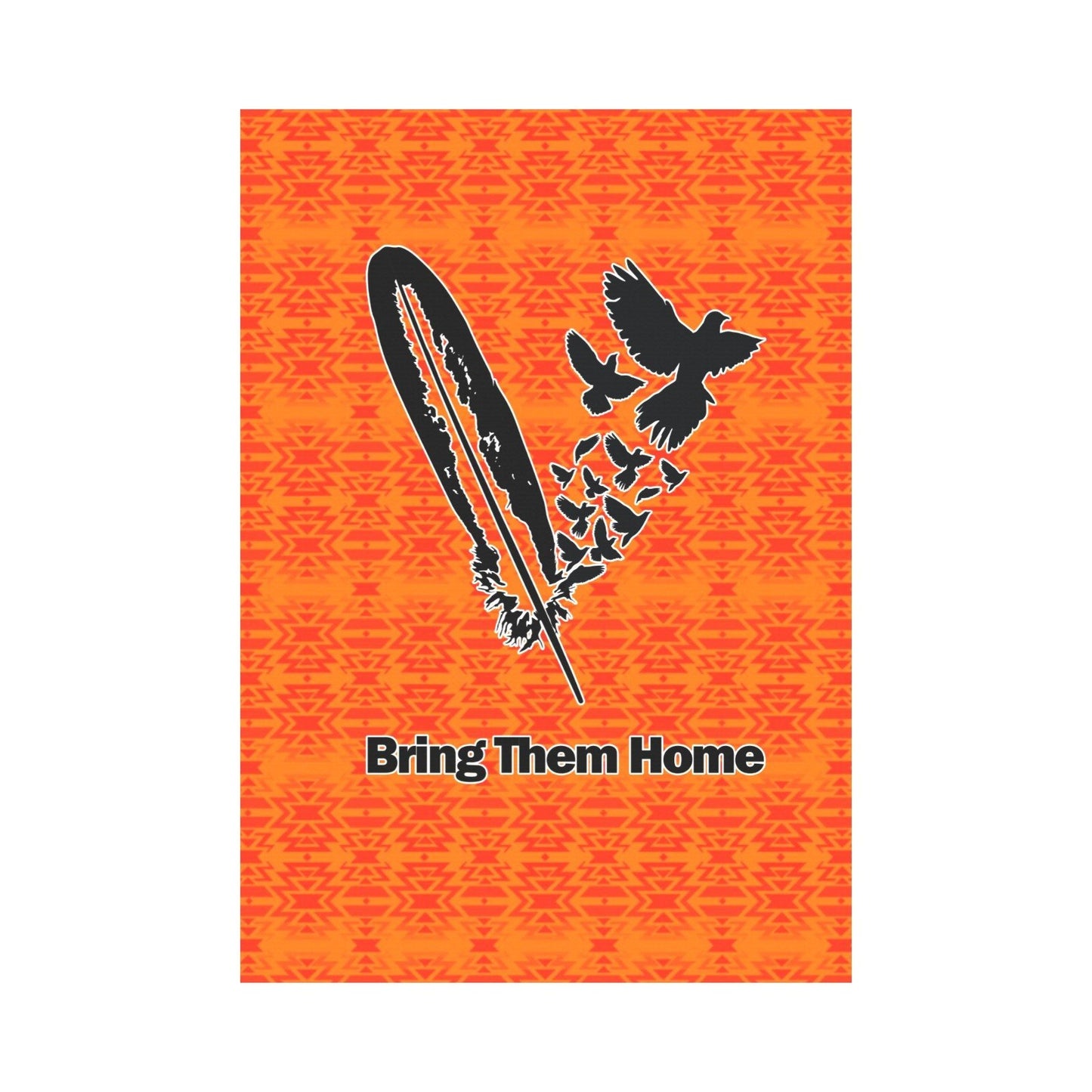 Fire Colors and Turquoise Orange - Bring Them Home Garden Flag 28''x40'' (Two Sides Printing) Garden Flag 28‘’x40‘’ (Two Sides) e-joyer 