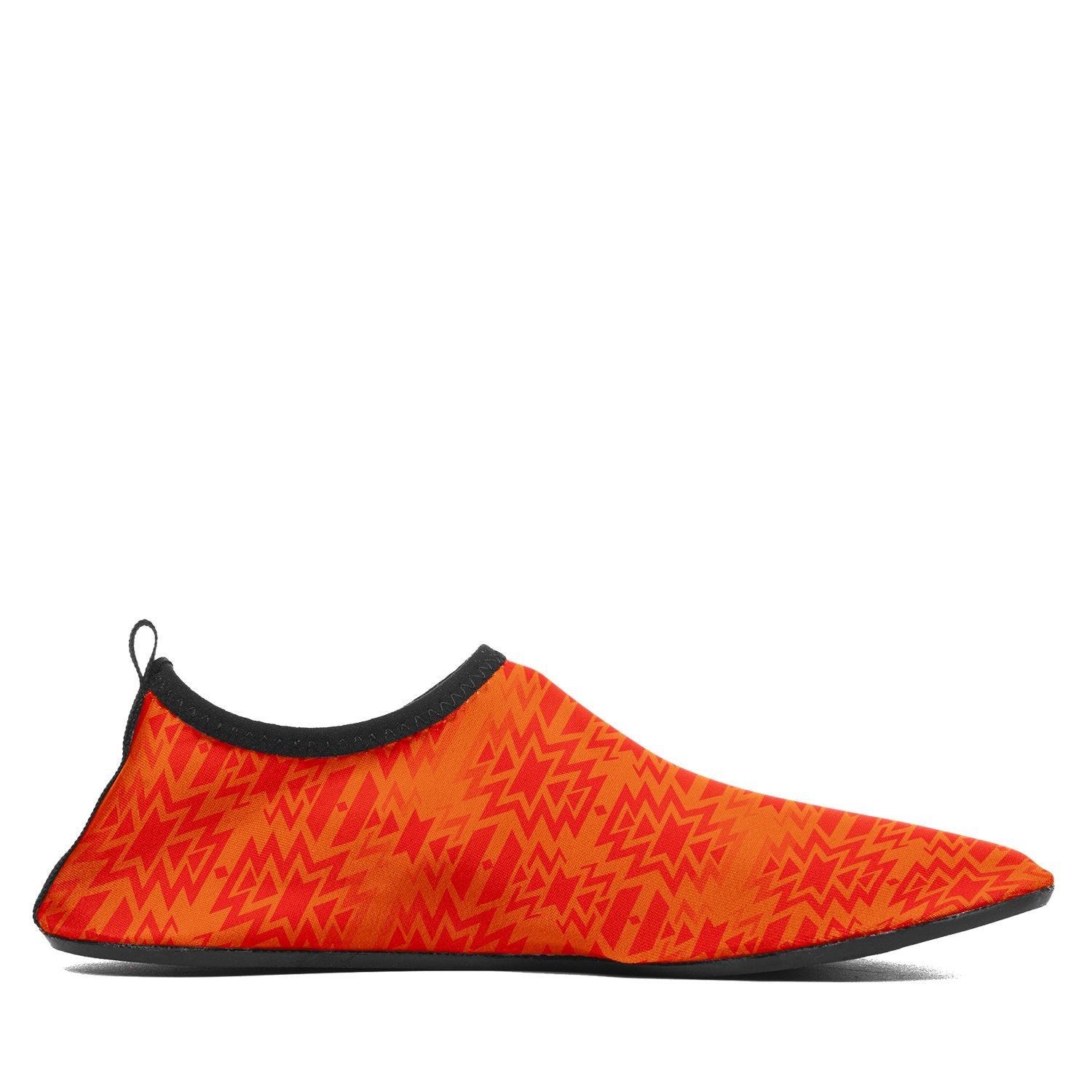 Fire Colors and Turquoise Orange Sockamoccs Slip On Shoes Herman 