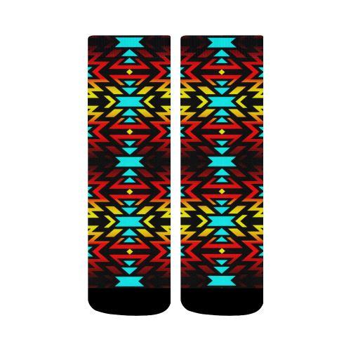 Fire Colors Crew Socks Crew Socks e-joyer 