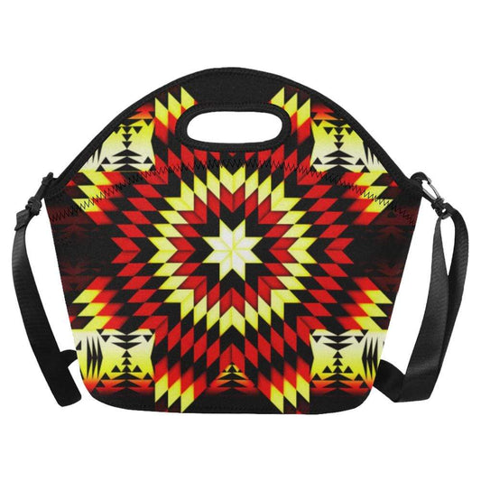 Fire Colors Neoprene Lunch Bag/Large (Model 1669) Neoprene Lunch Bag/Large (1669) e-joyer 