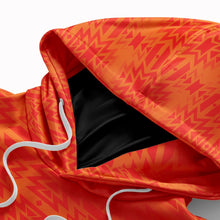 Load image into Gallery viewer, Fire Colors Orange Hoodie with Face Cover Hoodie with Face Cover Herman 
