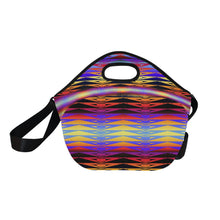 Load image into Gallery viewer, Fire Rattler Horizon Large Insulated Neoprene Lunch Bag That Replaces Your Purse (Model 1669) Neoprene Lunch Bag/Large (1669) e-joyer 
