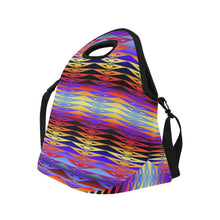 Load image into Gallery viewer, Fire Rattler Horizon Large Insulated Neoprene Lunch Bag That Replaces Your Purse (Model 1669) Neoprene Lunch Bag/Large (1669) e-joyer 
