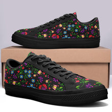 Load image into Gallery viewer, Fleur Indigine Aapisi Low Top Canvas Shoes Black Sole aapisi Herman 
