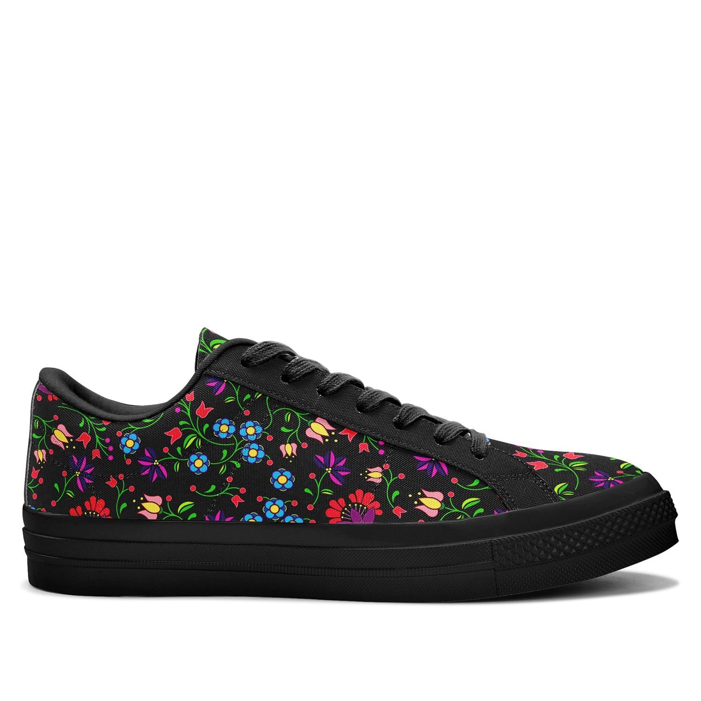 Fleur Indigine Aapisi Low Top Canvas Shoes Black Sole aapisi Herman 