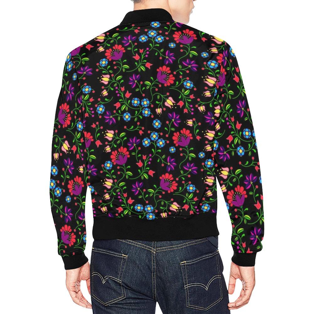 Fleur Indigine All Over Print Bomber Jacket for Men (Model H19) All Over Print Bomber Jacket for Men (H19) e-joyer 
