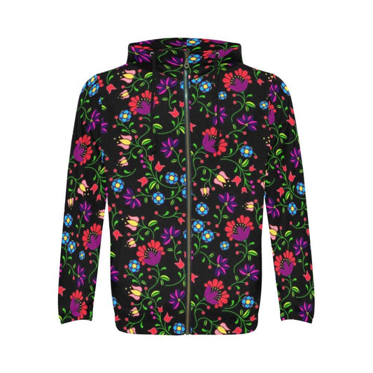 Fleur Indigine All Over Print Full Zip Hoodie for Men (Model H14) All Over Print Full Zip Hoodie for Men (H14) e-joyer 