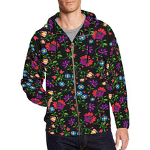 Load image into Gallery viewer, Fleur Indigine All Over Print Full Zip Hoodie for Men (Model H14) All Over Print Full Zip Hoodie for Men (H14) e-joyer 
