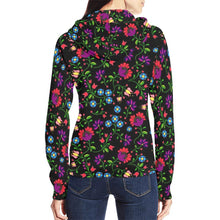 Load image into Gallery viewer, Fleur Indigine All Over Print Full Zip Hoodie for Women (Model H14) All Over Print Full Zip Hoodie for Women (H14) e-joyer 
