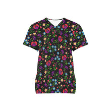 Load image into Gallery viewer, Fleur Indigine All Over Print Scrub Top Scrub Top e-joyer 
