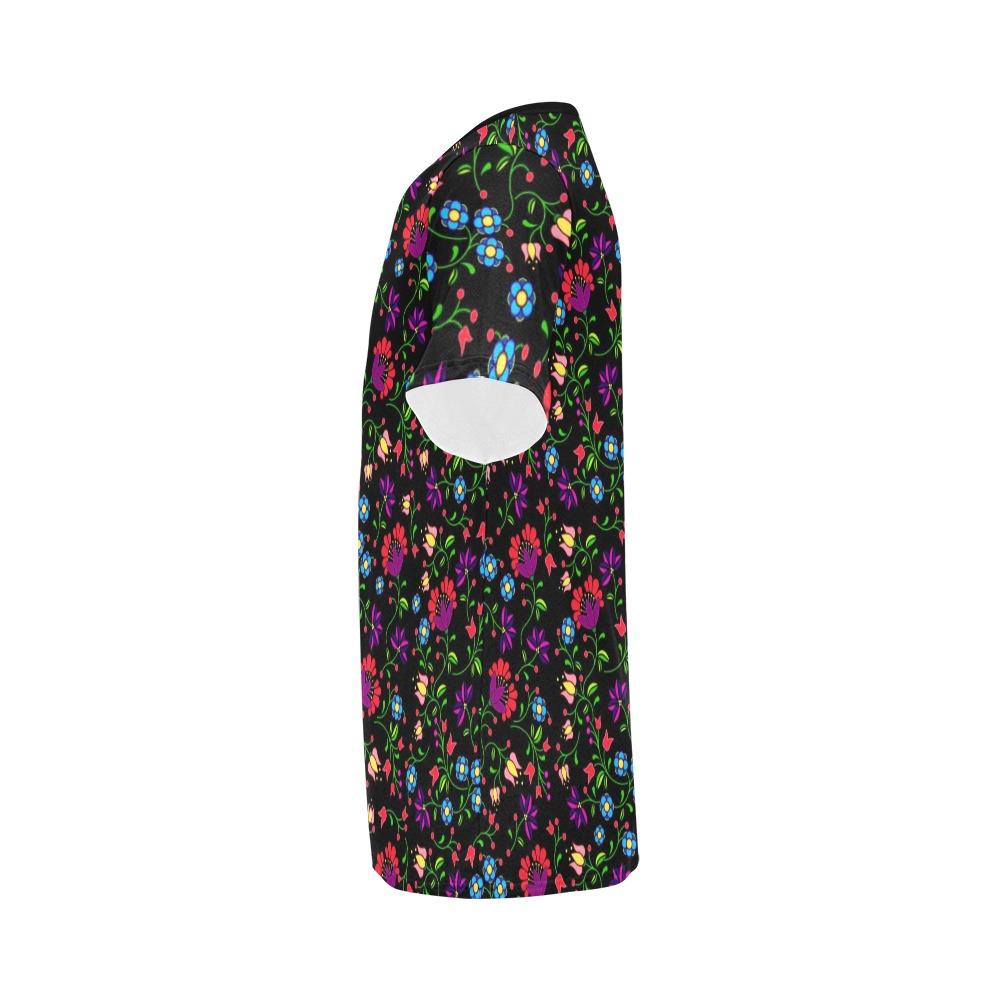 Fleur Indigine All Over Print T-Shirt for Men (USA Size) (Model T40) All Over Print T-Shirt for Men (T40) e-joyer 