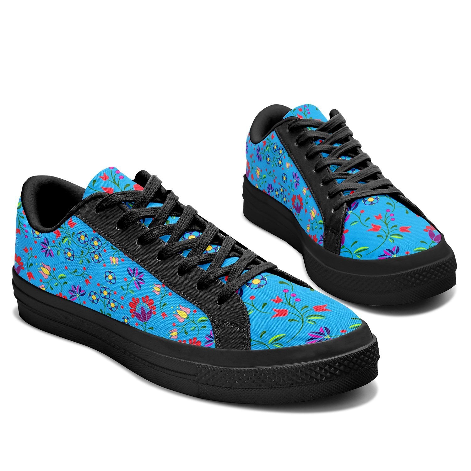 Fleur Indigine Ciel Aapisi Low Top Canvas Shoes Black Sole aapisi Herman 