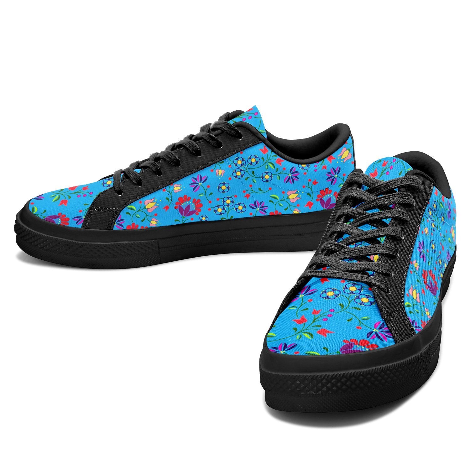 Fleur Indigine Ciel Aapisi Low Top Canvas Shoes Black Sole aapisi Herman 