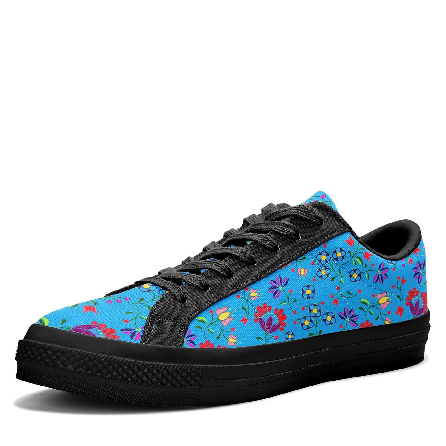 Fleur Indigine Ciel Aapisi Low Top Canvas Shoes Black Sole aapisi Herman 