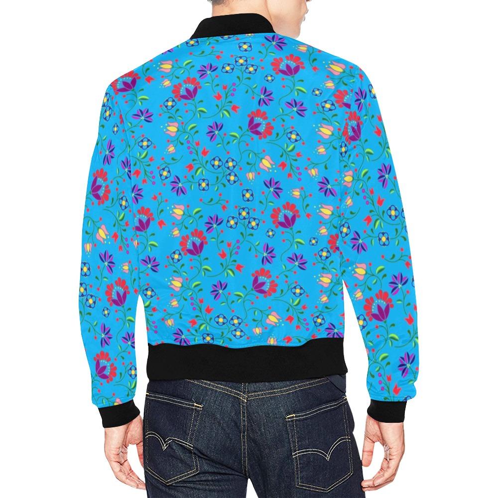 Fleur Indigine Ciel All Over Print Bomber Jacket for Men (Model H19) All Over Print Bomber Jacket for Men (H19) e-joyer 
