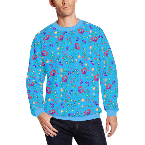 Fleur Indigine Ciel All Over Print Crewneck Sweatshirt for Men (Model H18) shirt e-joyer 