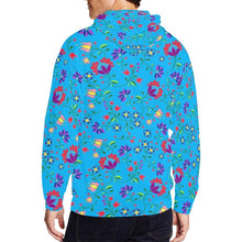 Load image into Gallery viewer, Fleur Indigine Ciel All Over Print Full Zip Hoodie for Men (Model H14) All Over Print Full Zip Hoodie for Men (H14) e-joyer 
