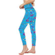 Load image into Gallery viewer, Fleur Indigine Ciel All Over Print High-Waisted Leggings (Model L36) High-Waisted Leggings (L36) e-joyer 
