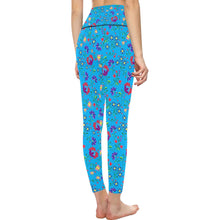 Load image into Gallery viewer, Fleur Indigine Ciel All Over Print High-Waisted Leggings (Model L36) High-Waisted Leggings (L36) e-joyer 
