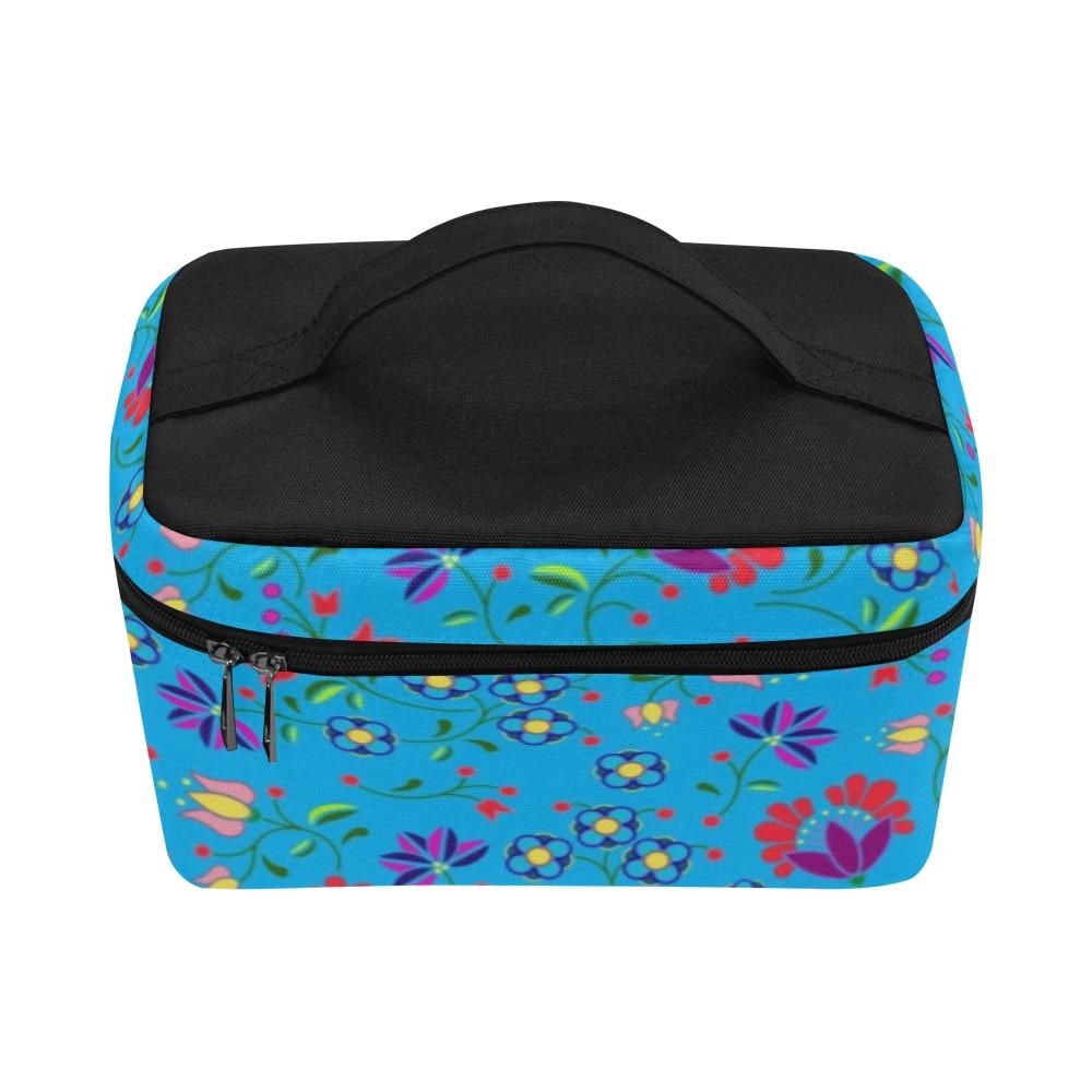 Fleur Indigine Ciel Cosmetic Bag/Large (Model 1658) bag e-joyer 