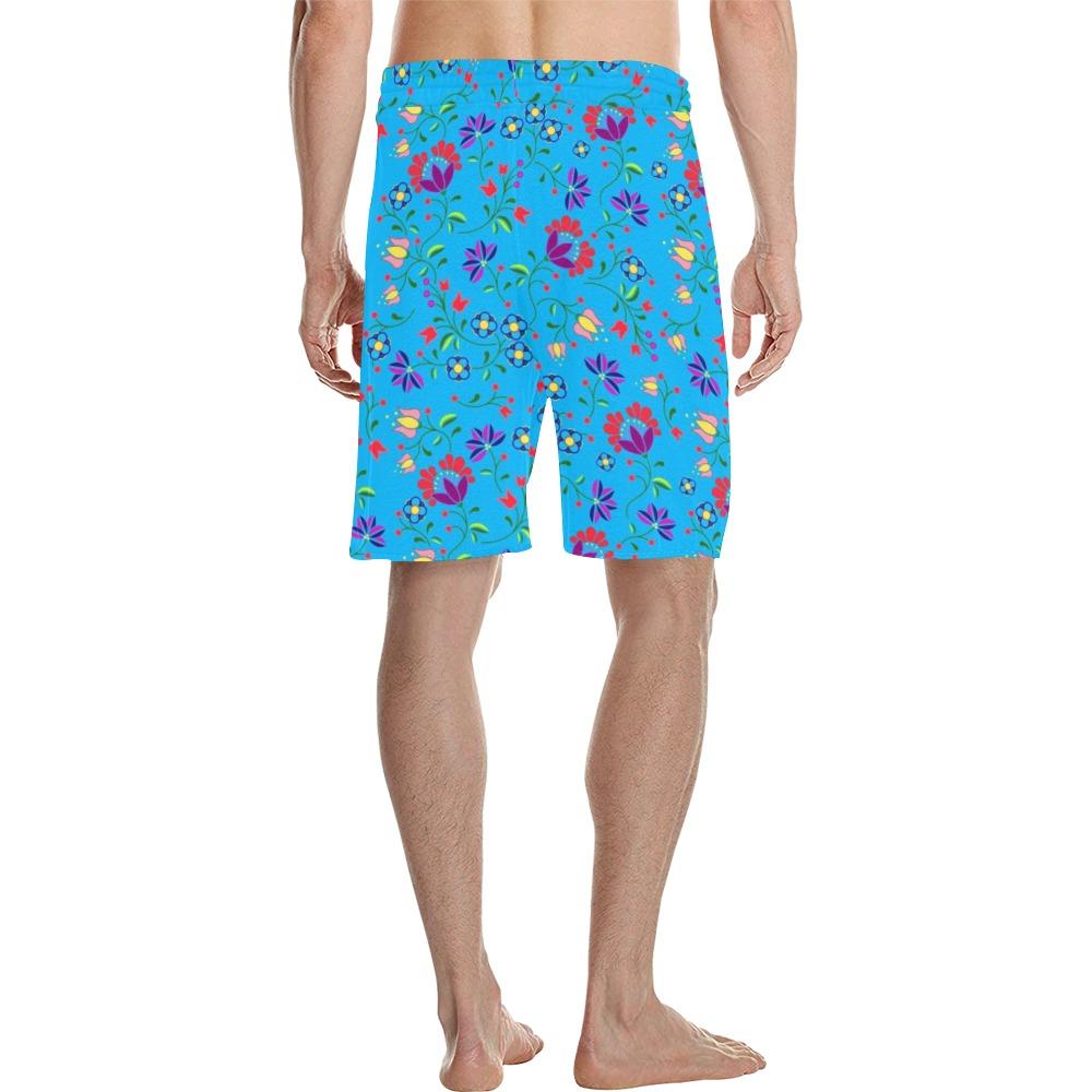 Fleur Indigine Ciel Men's All Over Print Casual Shorts (Model L23) Men's Casual Shorts (L23) e-joyer 