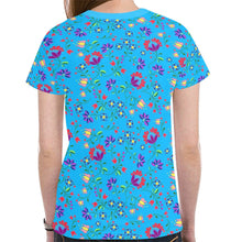 Load image into Gallery viewer, Fleur Indigine Ciel New All Over Print T-shirt for Women (Model T45) tshirt e-joyer 
