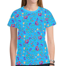 Load image into Gallery viewer, Fleur Indigine Ciel New All Over Print T-shirt for Women (Model T45) tshirt e-joyer 
