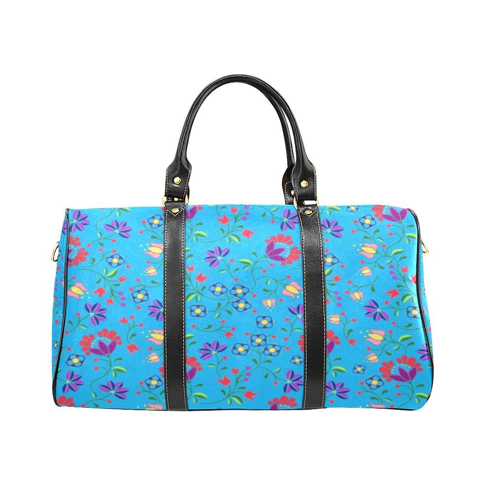 Fleur Indigine Ciel New Waterproof Travel Bag/Large (Model 1639) Waterproof Travel Bags (1639) e-joyer 